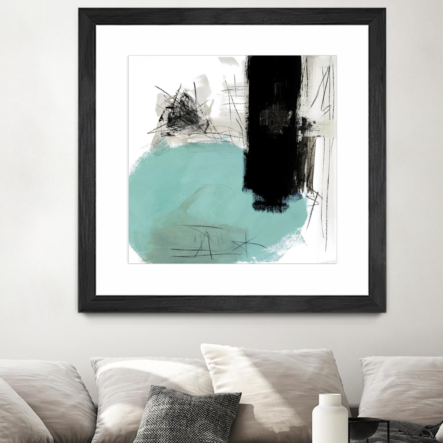 Sandstone G by Franka Palek on GIANT ART - black abstract