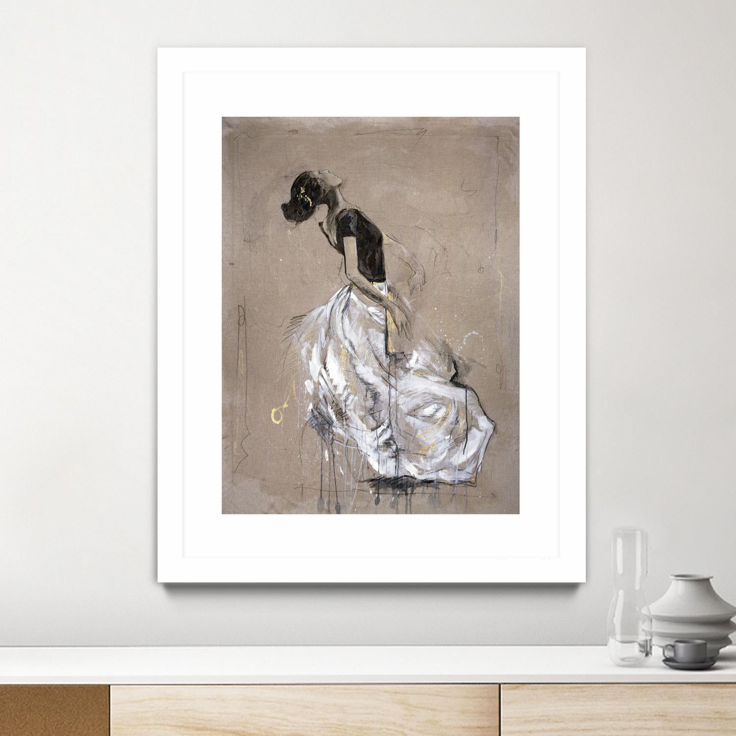 Living the Dream I by Marta Wiley on GIANT ART - white music - dance