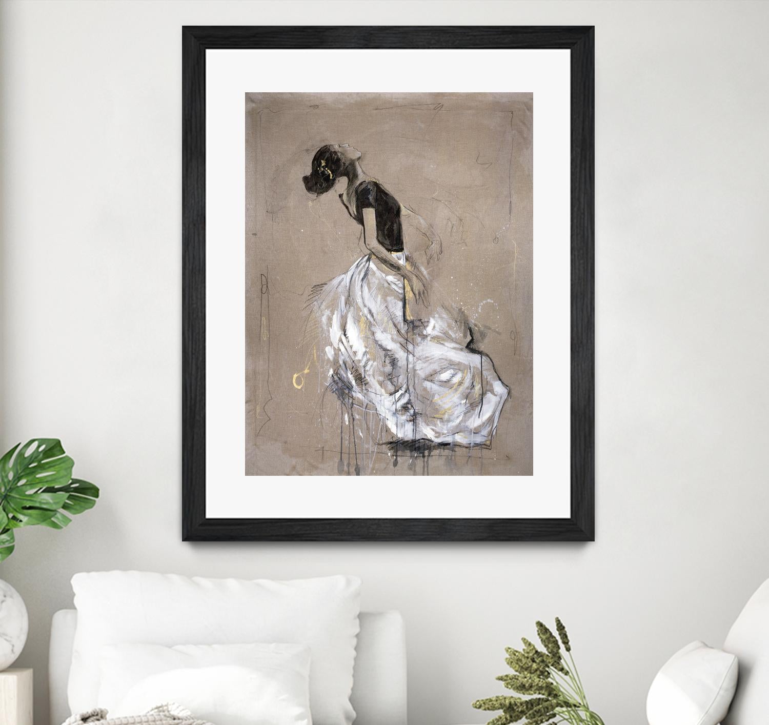 Living the Dream I by Marta Wiley on GIANT ART - white music - dance