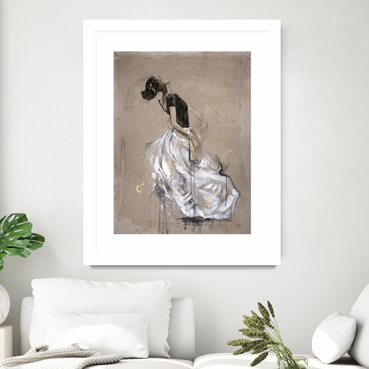 Living the Dream I by Marta Wiley on GIANT ART - white music - dance