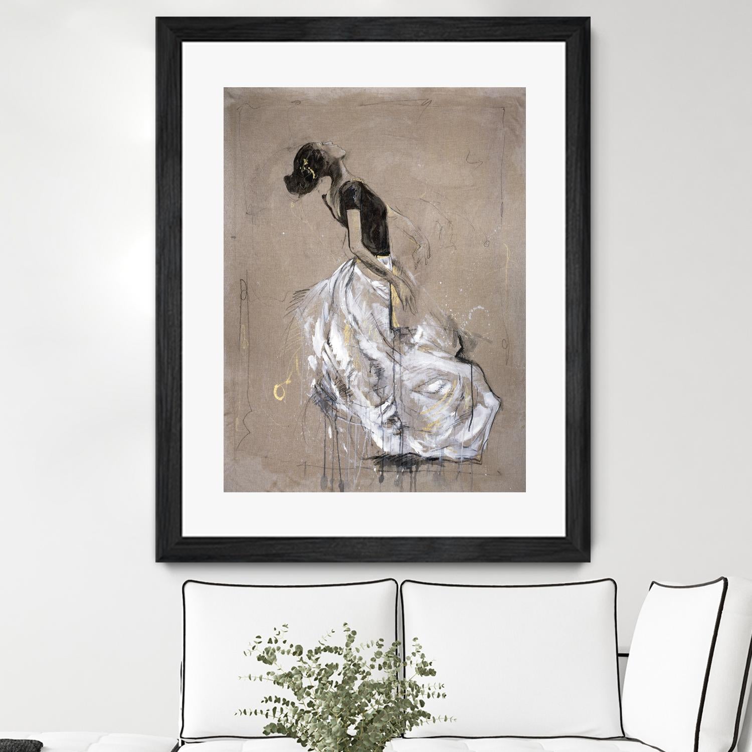 Living the Dream I by Marta Wiley on GIANT ART - white music - dance