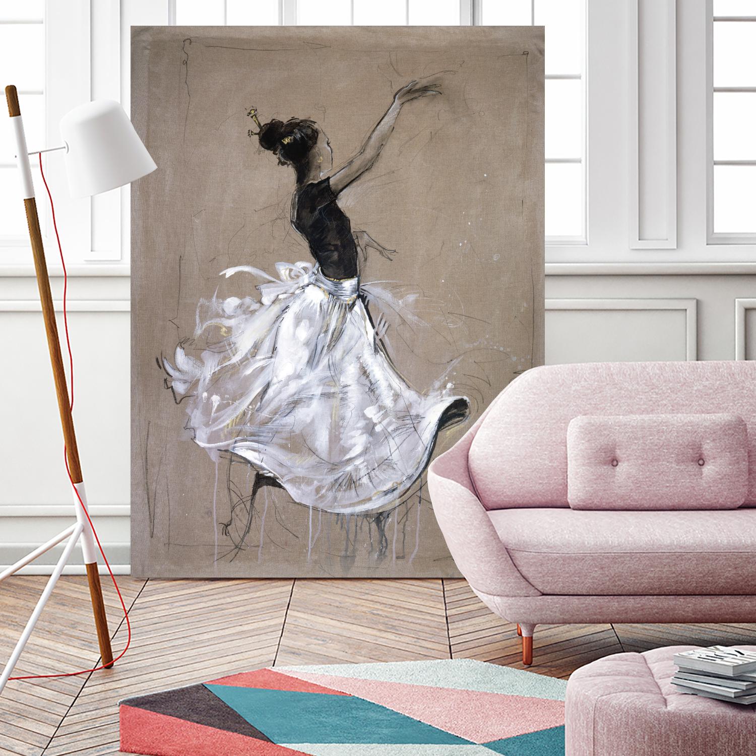 Living the Dream II by Marta Wiley on GIANT ART - white music - dance