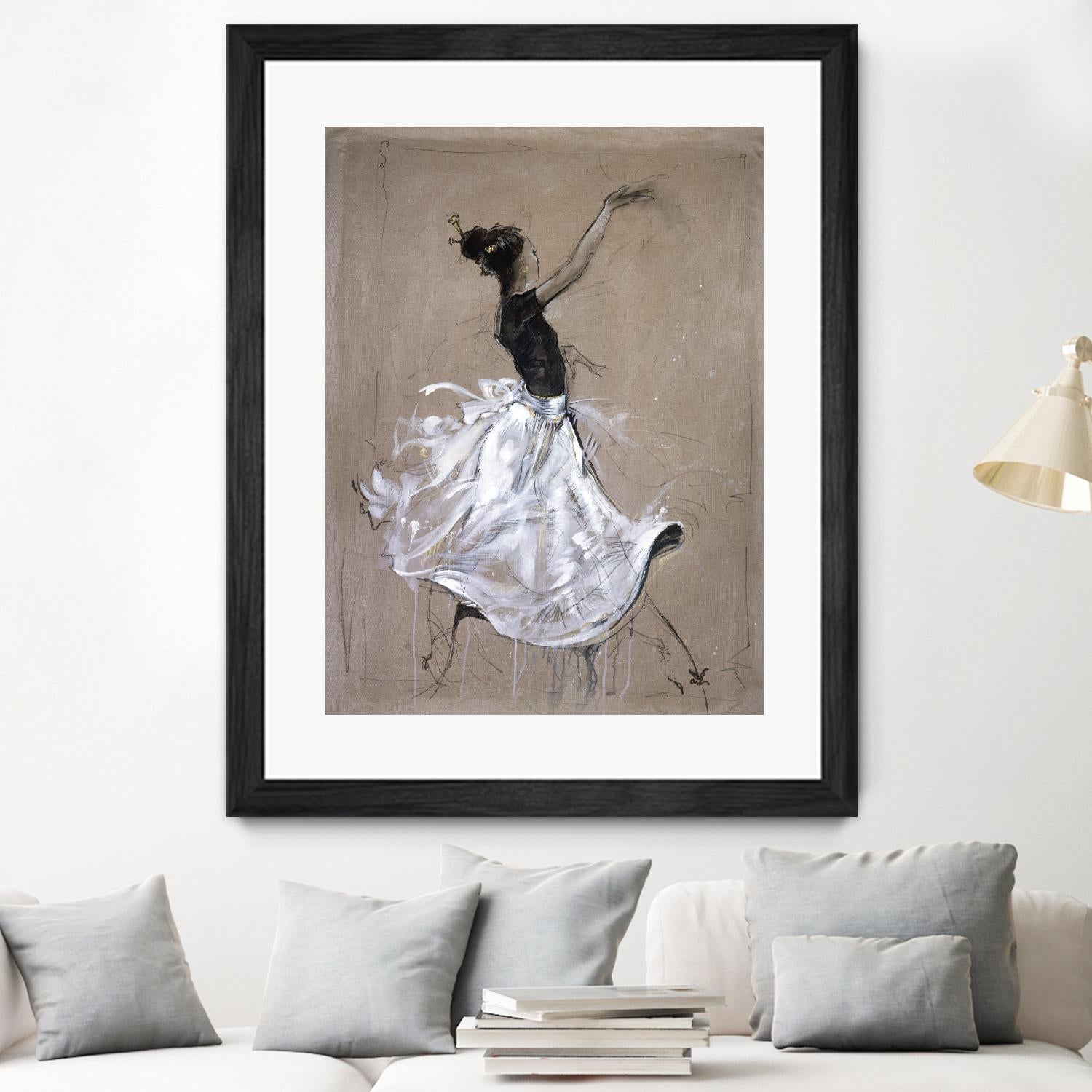 Living the Dream II by Marta Wiley on GIANT ART - white music - dance