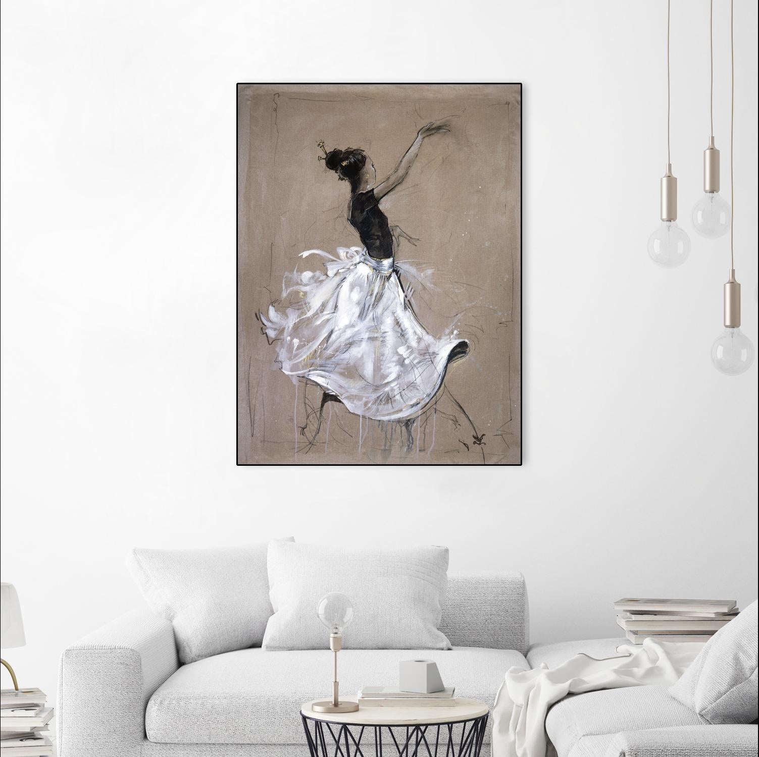 Living the Dream II by Marta Wiley on GIANT ART - white music - dance