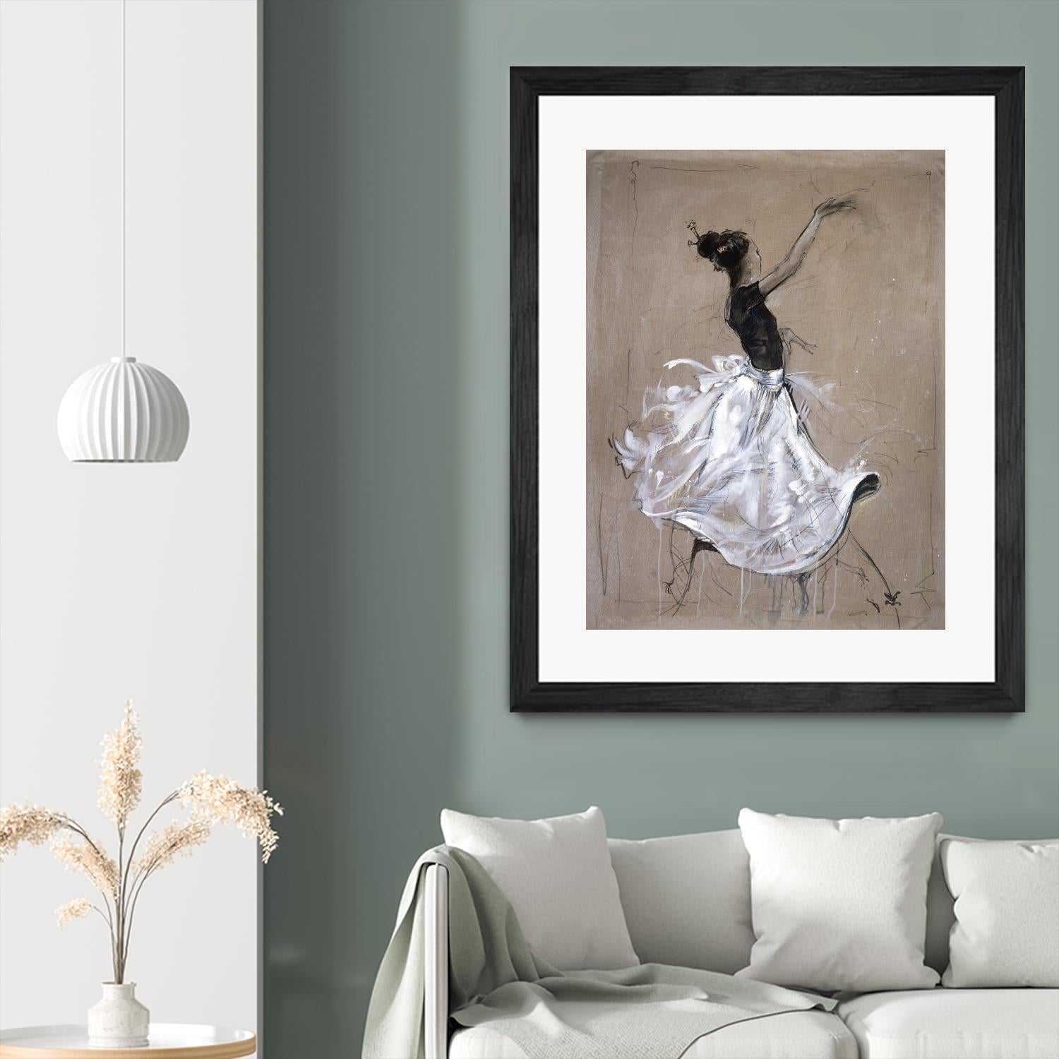 Living the Dream II by Marta Wiley on GIANT ART - white music - dance