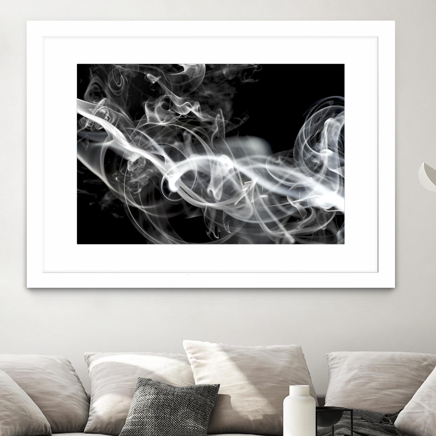 Smoke by GI ArtLab on GIANT ART - white abstract