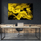 Yellow Smoke by GI ArtLab on GIANT ART - yellow abstract smoke