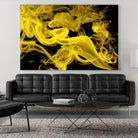Yellow Smoke by GI ArtLab on GIANT ART - yellow abstract smoke