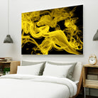 Yellow Smoke by GI ArtLab on GIANT ART - yellow abstract smoke