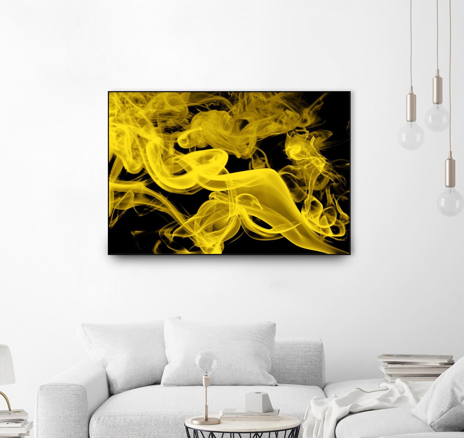 Yellow Smoke by GI ArtLab on GIANT ART - yellow abstract smoke
