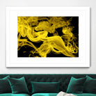 Yellow Smoke by GI ArtLab on GIANT ART - yellow abstract smoke