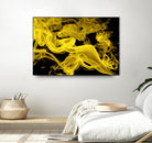 Yellow Smoke by GI ArtLab on GIANT ART - yellow abstract smoke