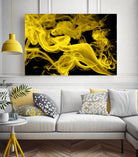 Yellow Smoke by GI ArtLab on GIANT ART - yellow abstract smoke