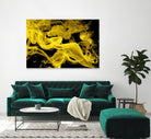 Yellow Smoke by GI ArtLab on GIANT ART - yellow abstract smoke