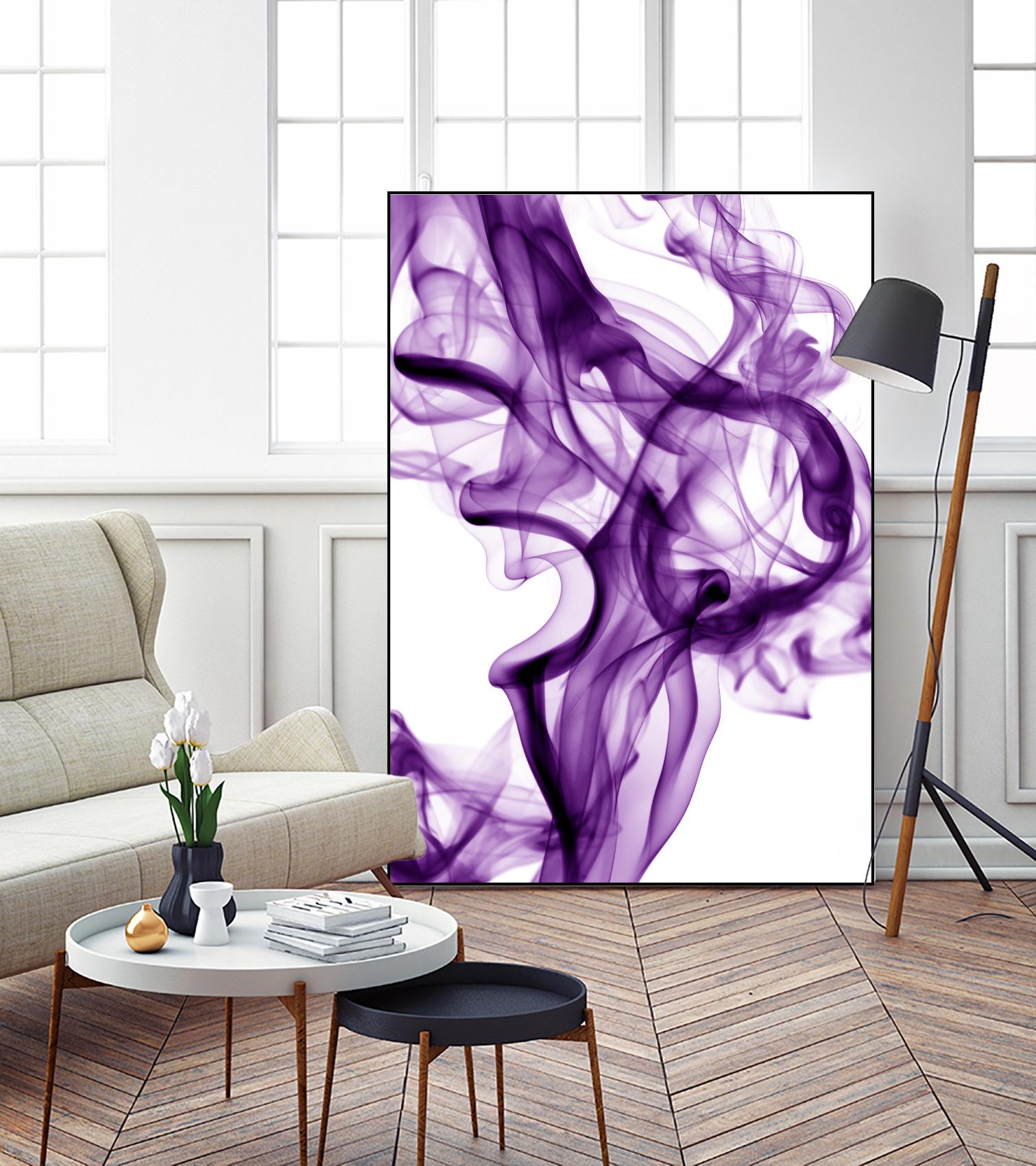 Purple Smoke by GI ArtLab on GIANT ART - white abstract