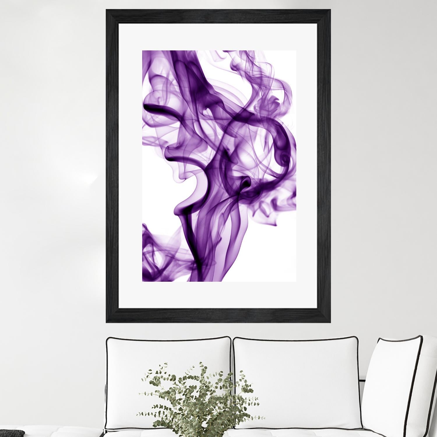 Purple Smoke by GI ArtLab on GIANT ART - white abstract