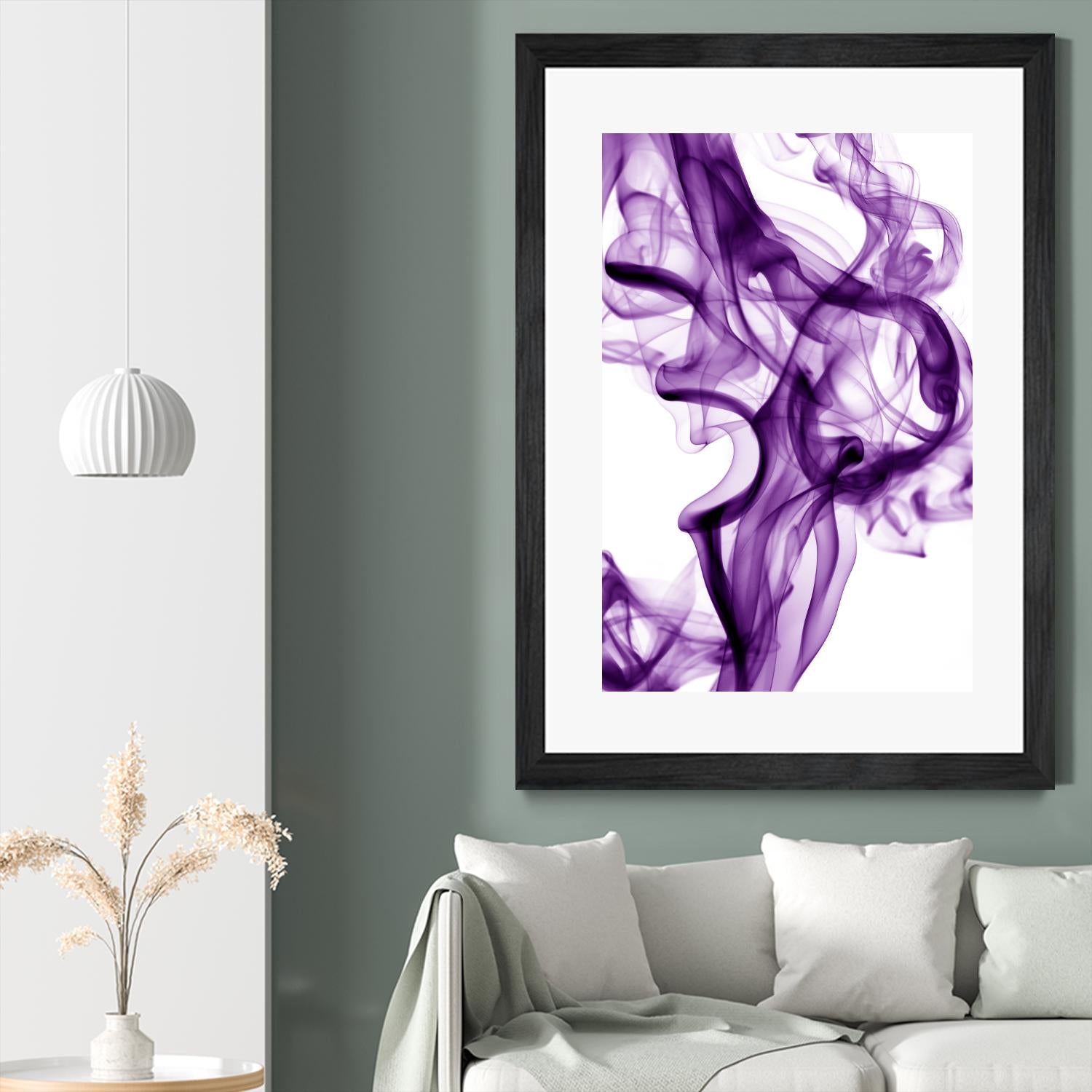 Purple Smoke by GI ArtLab on GIANT ART - white abstract