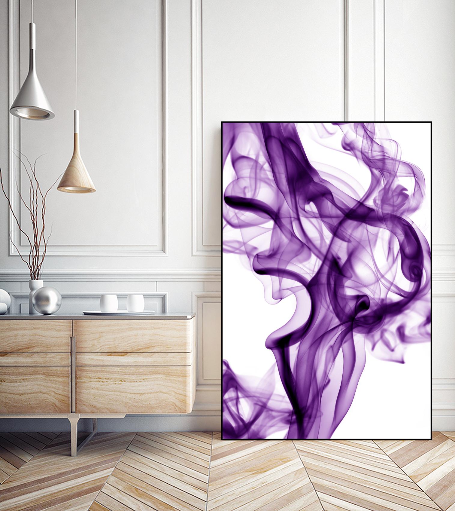 Purple Smoke by GI ArtLab on GIANT ART - white abstract