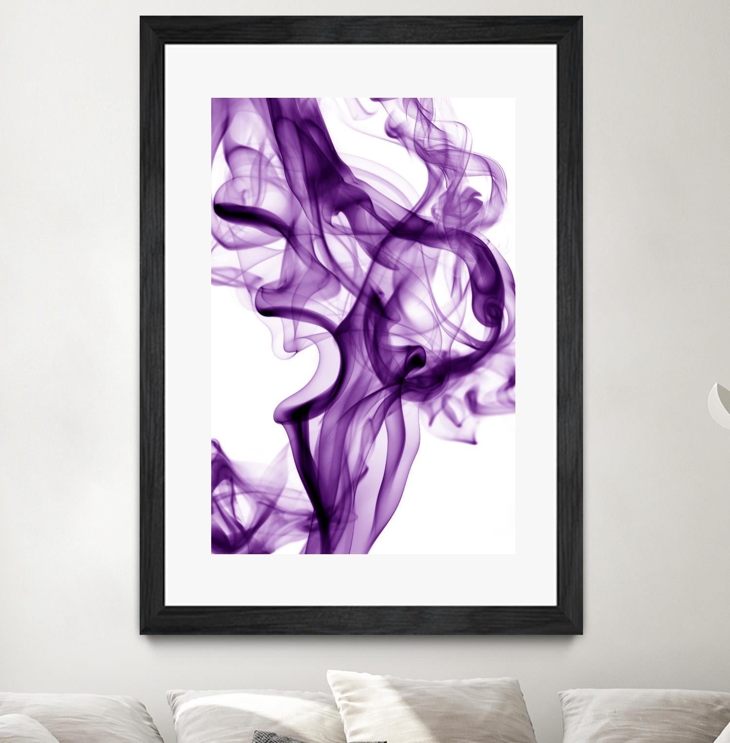 Purple Smoke by GI ArtLab on GIANT ART - white abstract