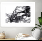 White Smoke Abstract by GI ArtLab on GIANT ART - black abstract