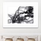 White Smoke Abstract by GI ArtLab on GIANT ART - black abstract