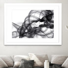 White Smoke Abstract by GI ArtLab on GIANT ART - black abstract
