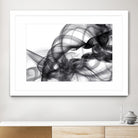 White Smoke Abstract by GI ArtLab on GIANT ART - black abstract