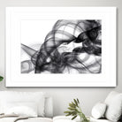 White Smoke Abstract by GI ArtLab on GIANT ART - black abstract