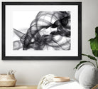 White Smoke Abstract by GI ArtLab on GIANT ART - black abstract