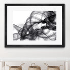 White Smoke Abstract by GI ArtLab on GIANT ART - black abstract