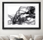White Smoke Abstract by GI ArtLab on GIANT ART - black abstract