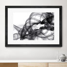 White Smoke Abstract by GI ArtLab on GIANT ART - black abstract