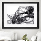 White Smoke Abstract by GI ArtLab on GIANT ART - black abstract