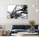 White Smoke Abstract by GI ArtLab on GIANT ART - black abstract