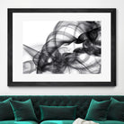 White Smoke Abstract by GI ArtLab on GIANT ART - black abstract