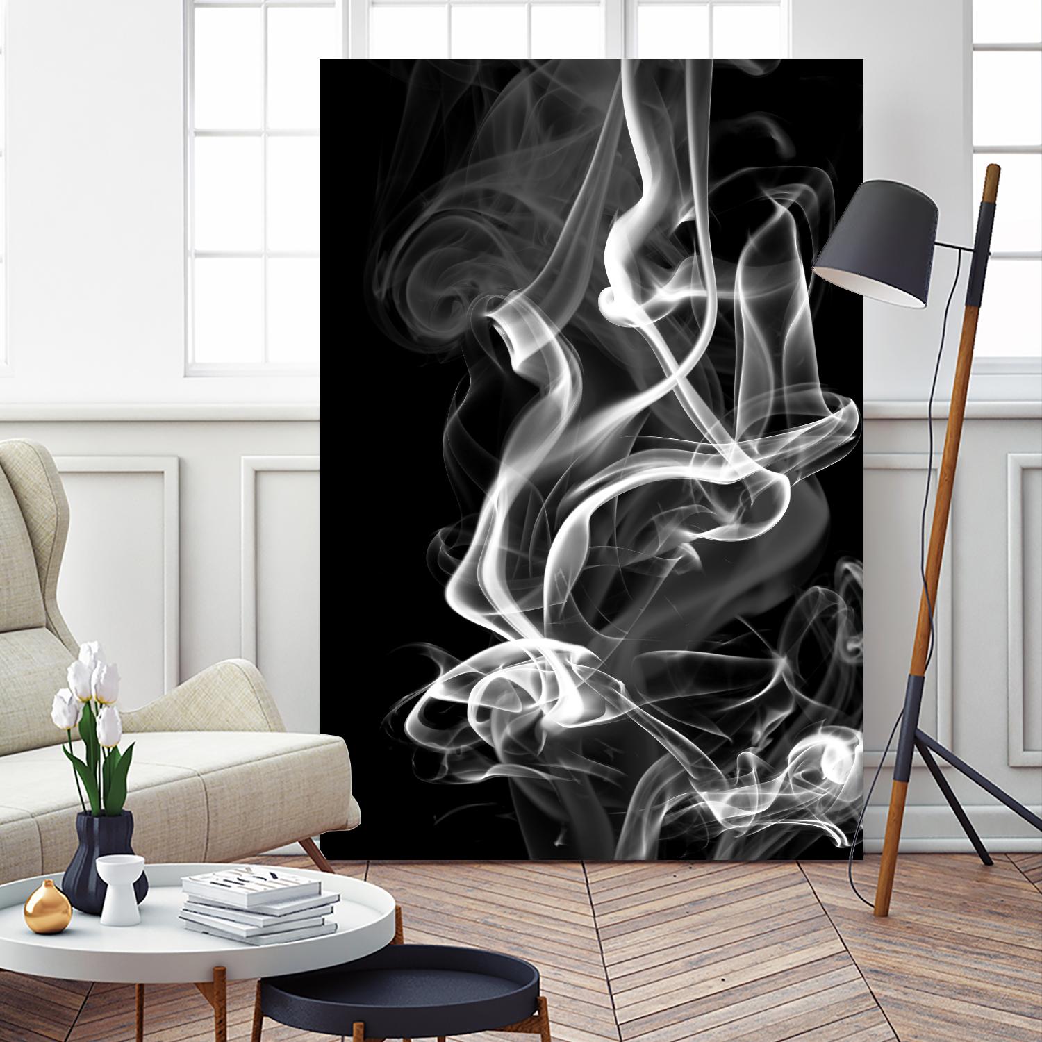 Black Smoke Abstract by GI ArtLab on GIANT ART - black abstract