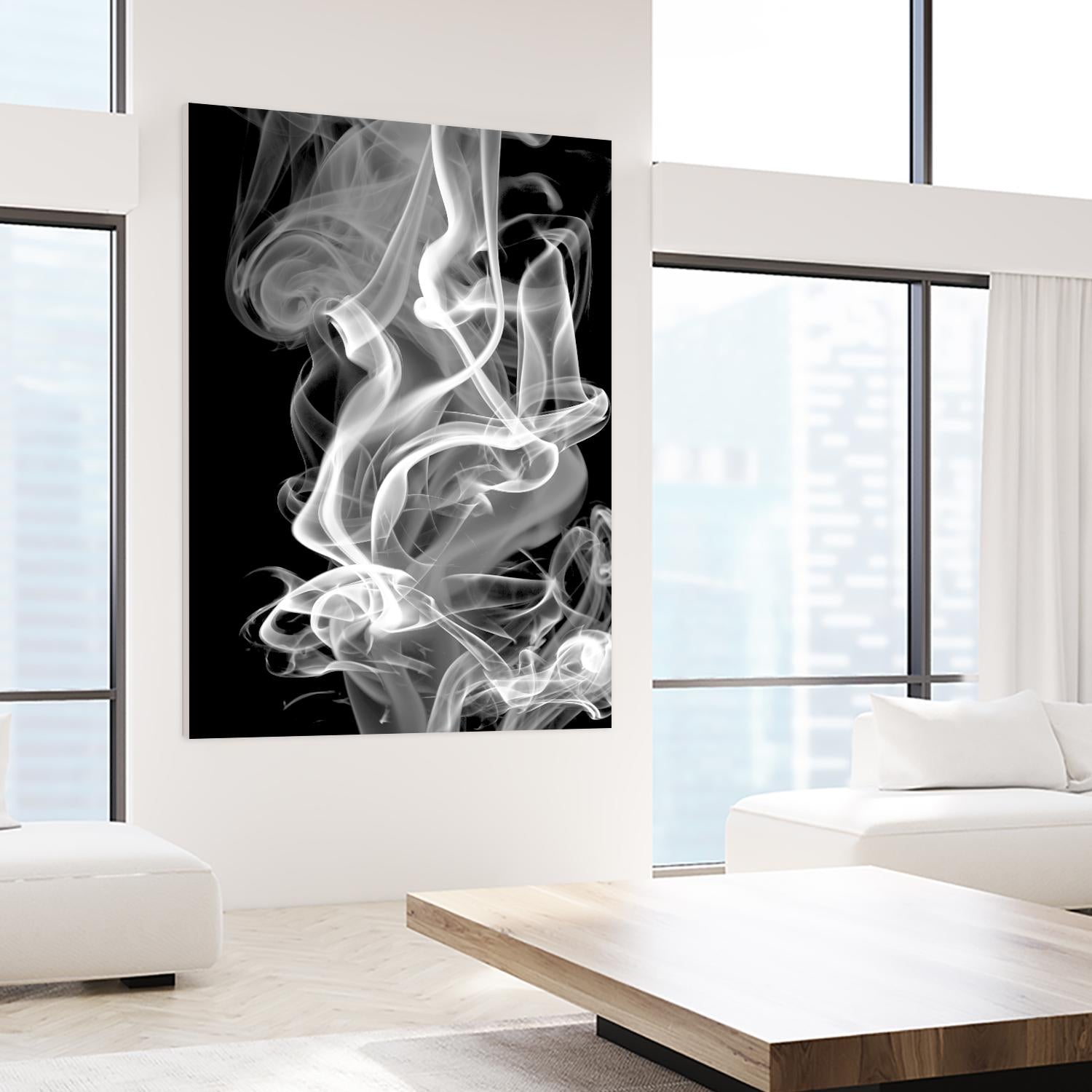 Black Smoke Abstract by GI ArtLab on GIANT ART - black abstract