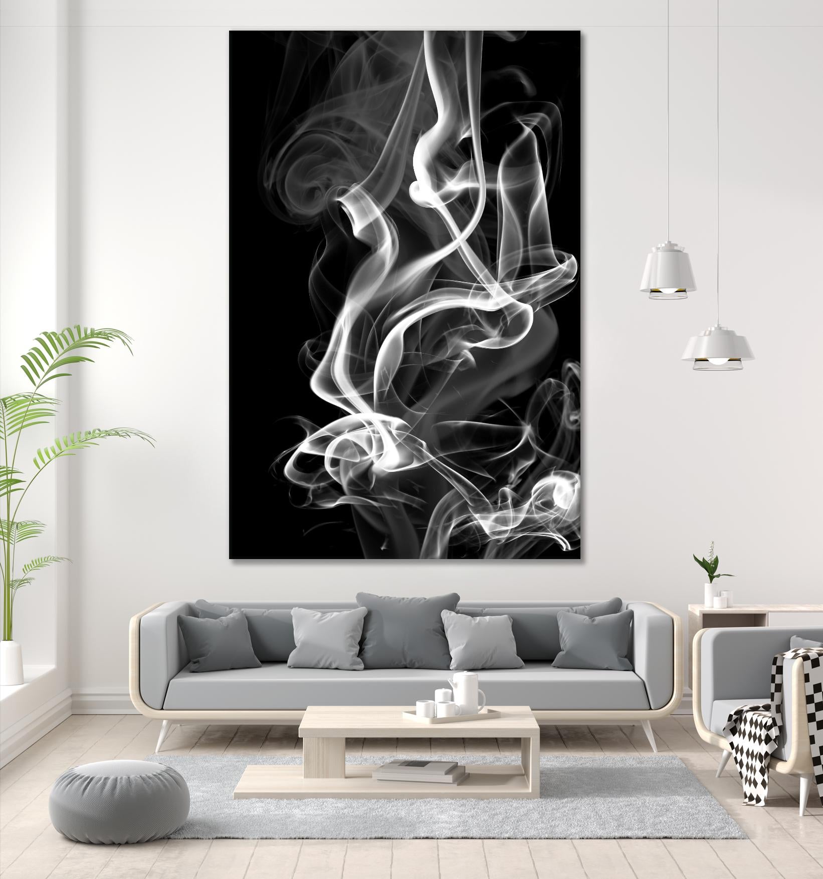 Black Smoke Abstract by GI ArtLab on GIANT ART - black abstract