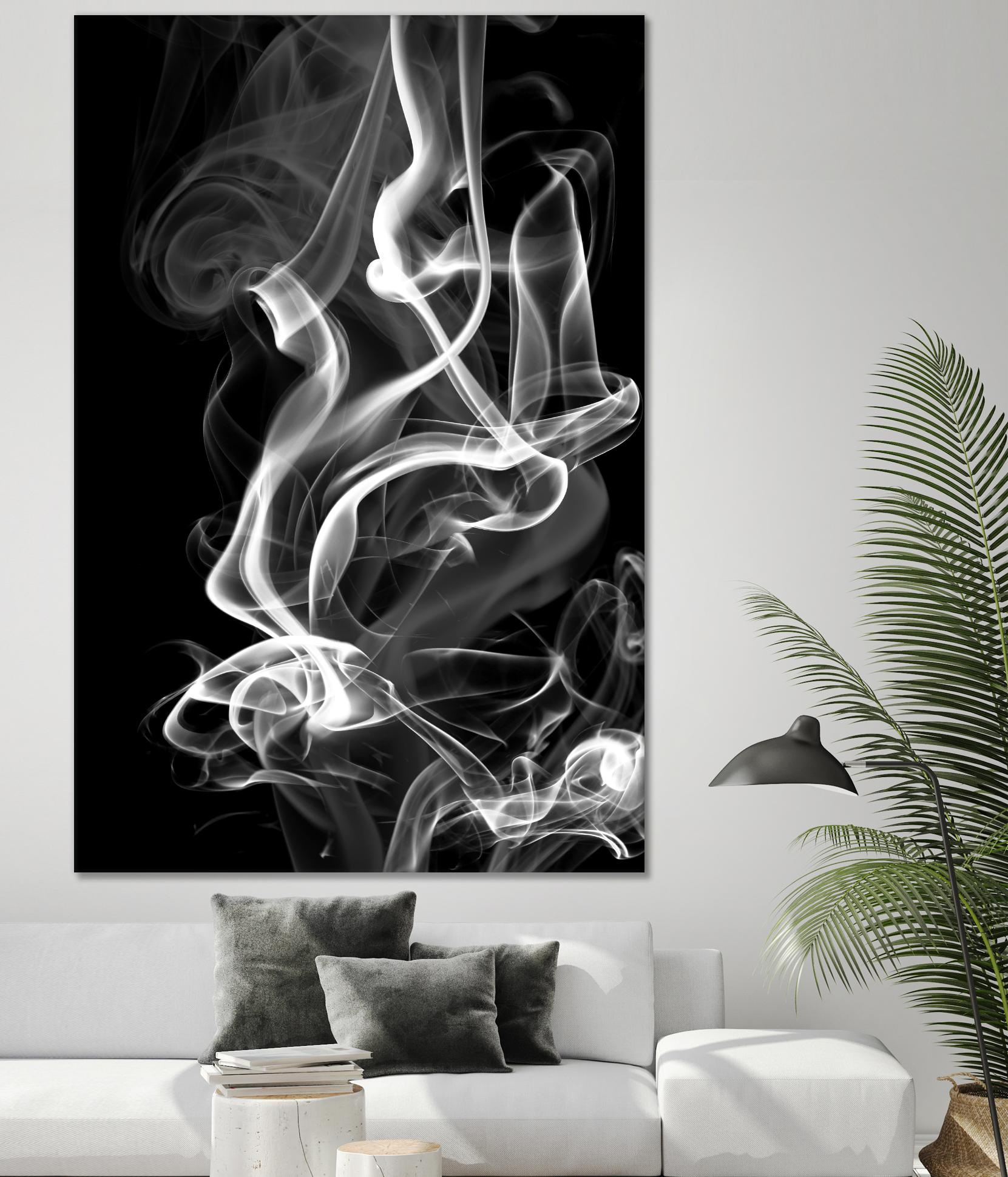 Black Smoke Abstract by GI ArtLab on GIANT ART - black abstract