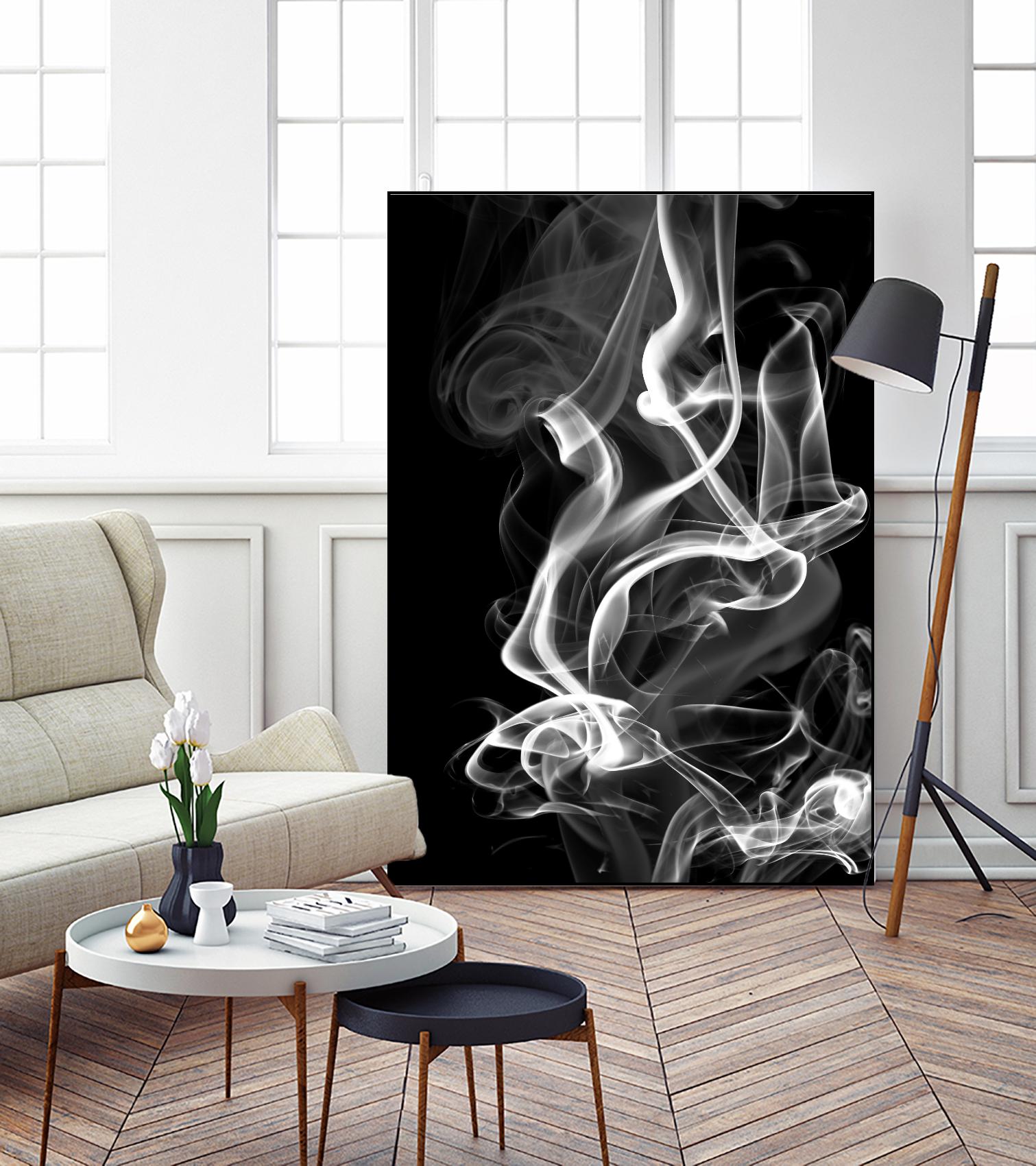 Black Smoke Abstract by GI ArtLab on GIANT ART - black abstract