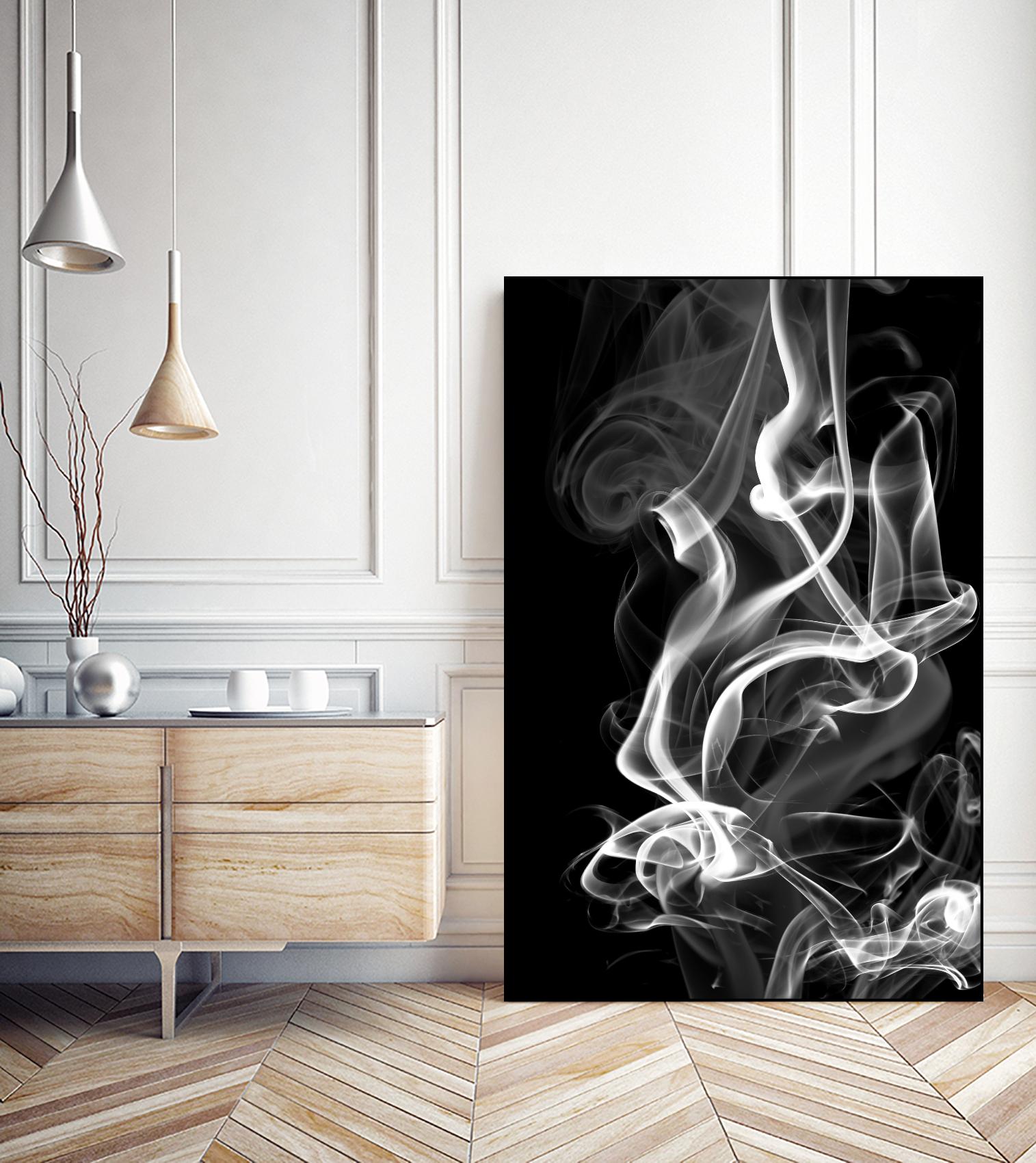 Black Smoke Abstract by GI ArtLab on GIANT ART - black abstract