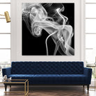 Black Smoke Abstract Square by GI ArtLab on GIANT ART - black abstract