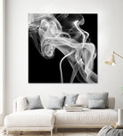 Black Smoke Abstract Square by GI ArtLab on GIANT ART - black abstract