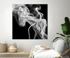 Black Smoke Abstract Square by GI ArtLab on GIANT ART - black abstract