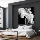 Black Smoke Abstract Square by GI ArtLab on GIANT ART - black abstract