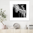Black Smoke Abstract Square by GI ArtLab on GIANT ART - black abstract