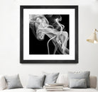 Black Smoke Abstract Square by GI ArtLab on GIANT ART - black abstract