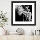 Black Smoke Abstract Square by GI ArtLab on GIANT ART - black abstract