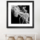Black Smoke Abstract Square by GI ArtLab on GIANT ART - black abstract