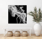 Black Smoke Abstract Square by GI ArtLab on GIANT ART - black abstract